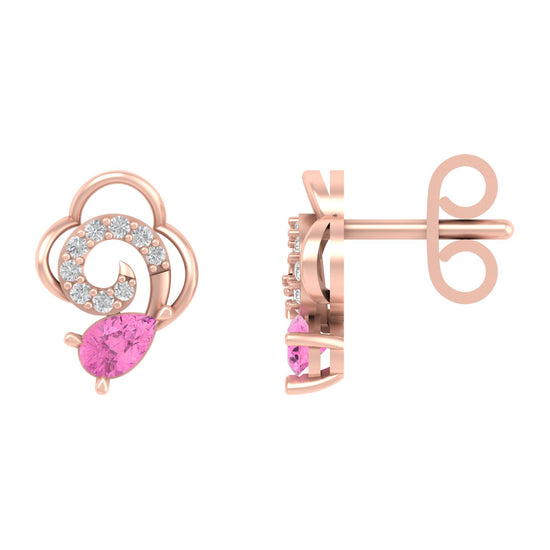 Solvira trendy lab diamond earrings design