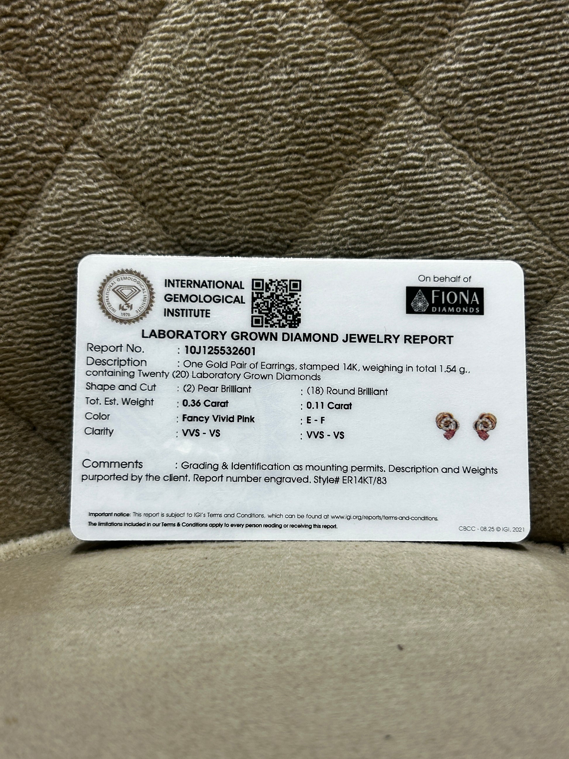 Elvara Lab Diamond Earring