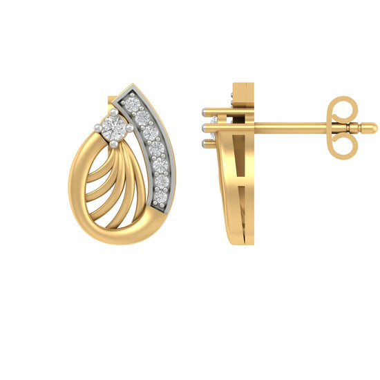 Twirlo unique lab diamond earrings design