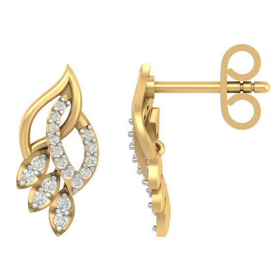 Elexo modern lab diamond earrings design
