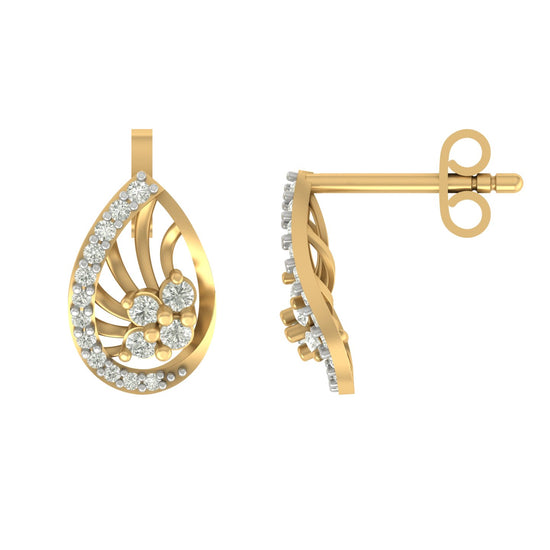 Revv modern lab diamond earrings design