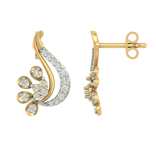Bliz unique lab diamond earrings design