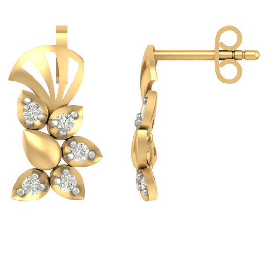 Load image into Gallery viewer, Ravio trendy lab diamond earrings design
