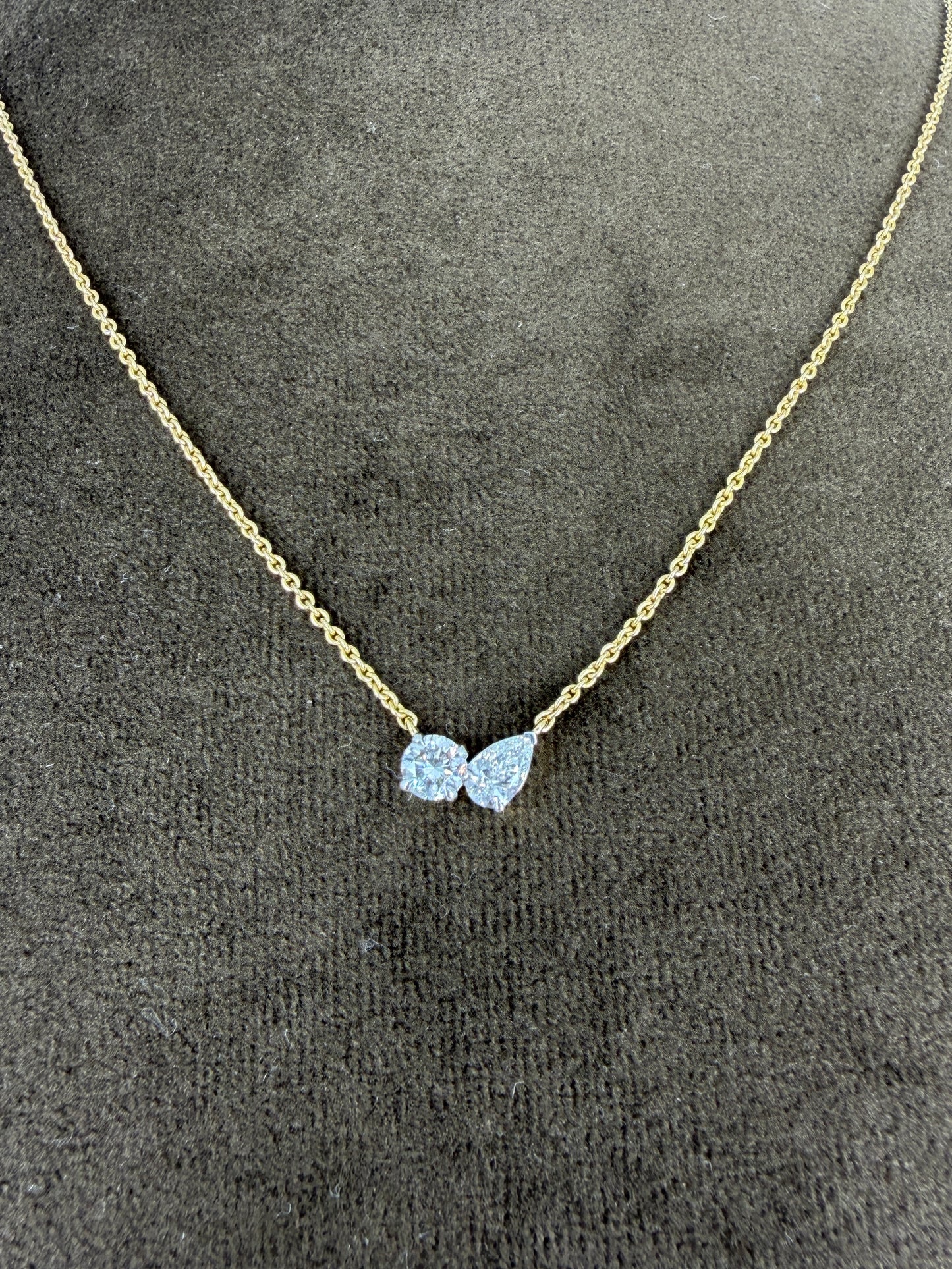 Serene Halo Lab Diamond Pendant