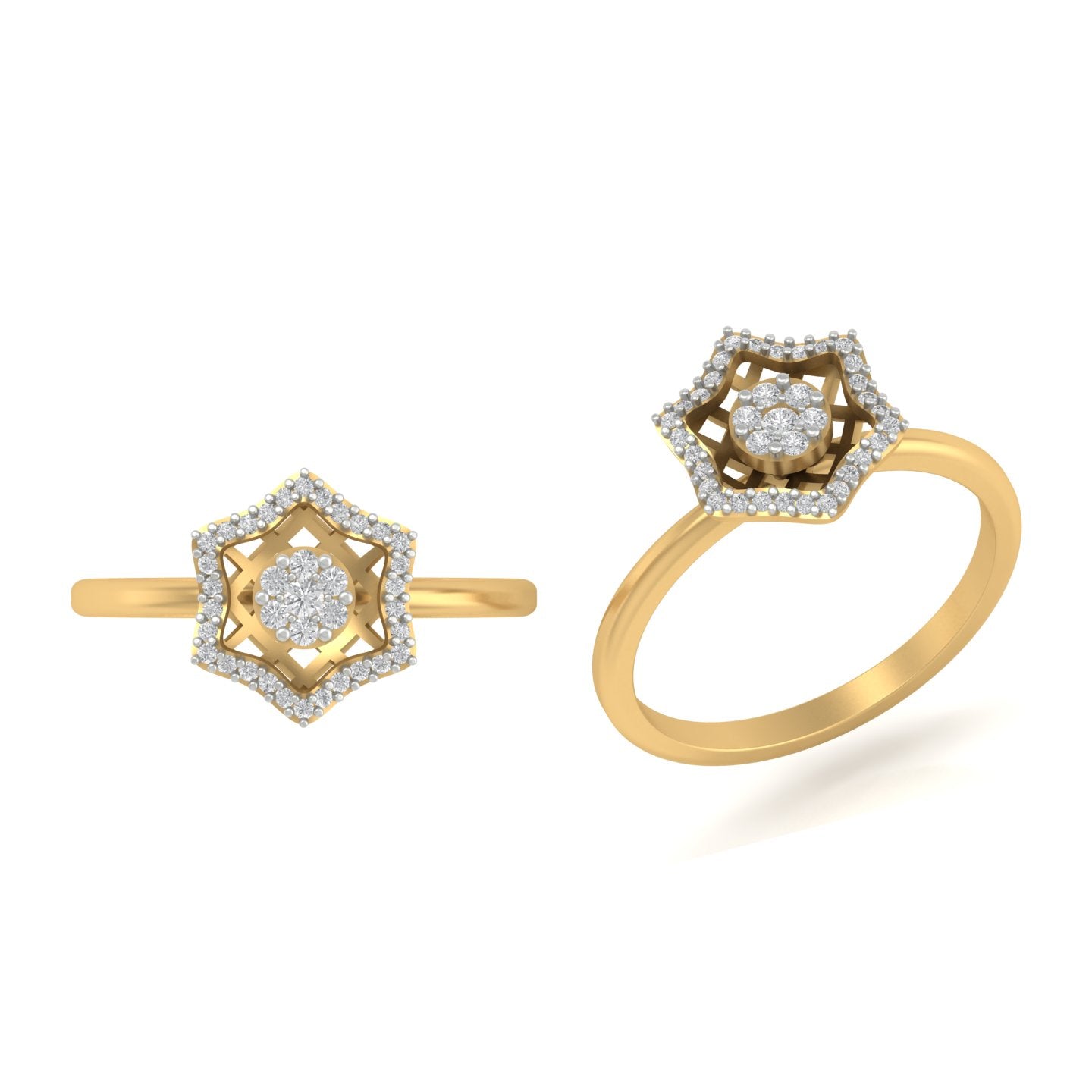 Twine lab diamond ring for women