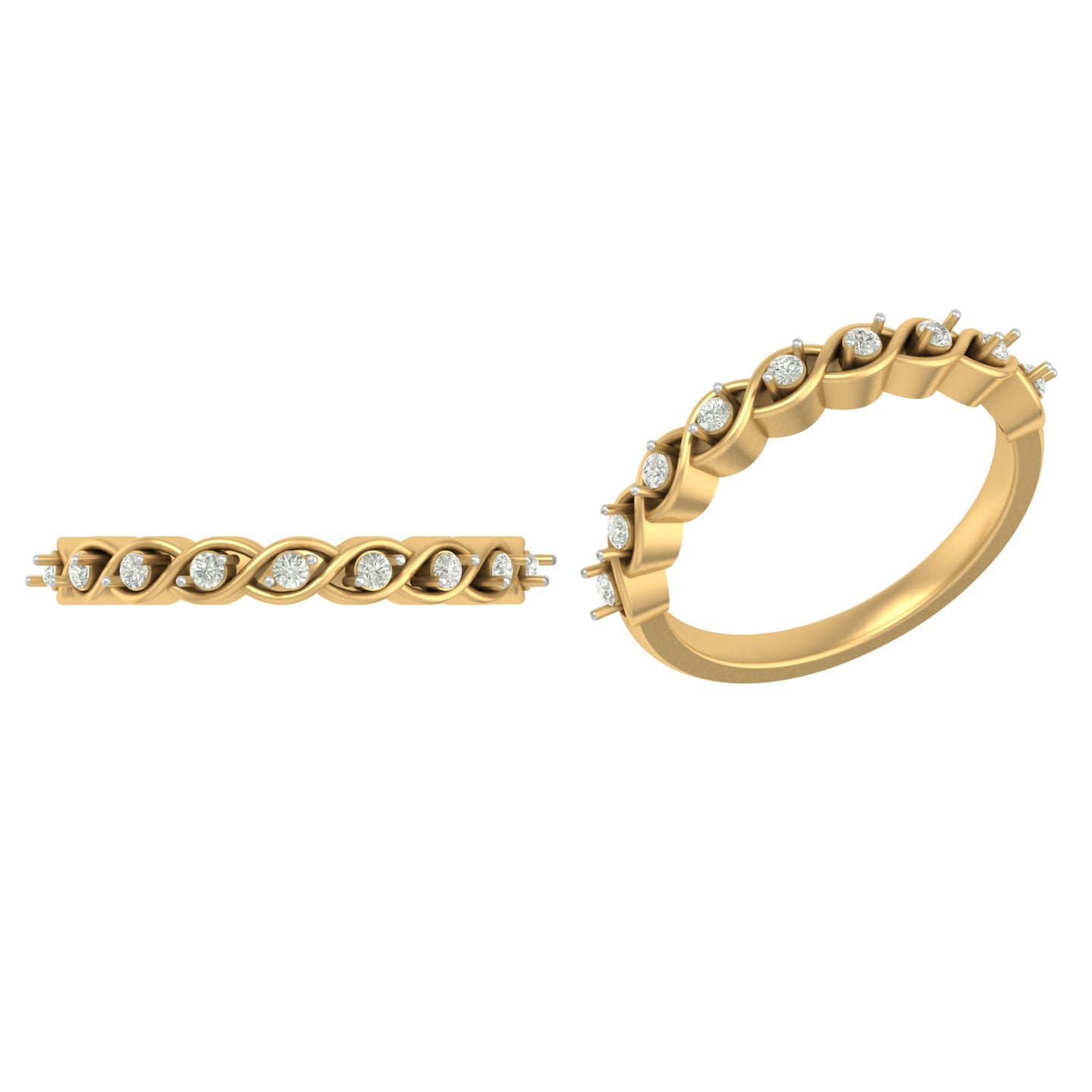 Flare lab diamond ring for women