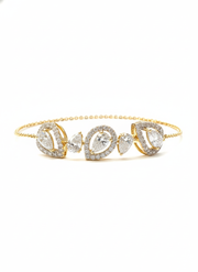 Aura Tennis Lab Diamond Bracelet in 14K Yellow Gold by Fiona Diamonds