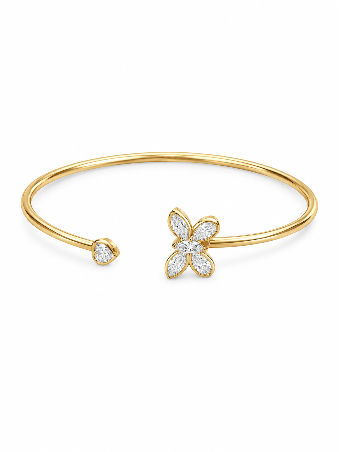 Zoraya Lab Diamond Bracelet in 18kt Gold Vermeil