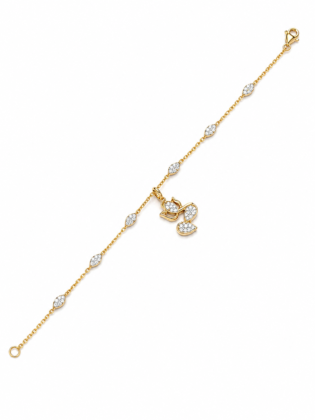 Zarene Lab Diamond Bracelet in 18kt Gold Vermeil