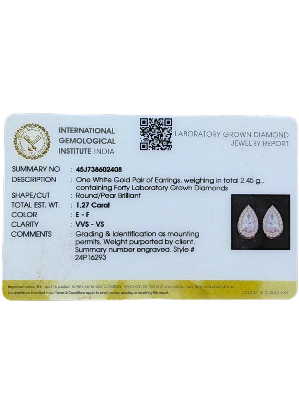 Dione Arc Lab Diamond Earring