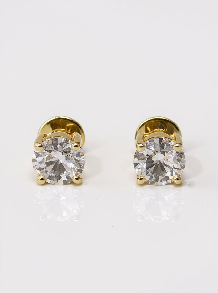 Crystal Bloom Lab Diamond Earring