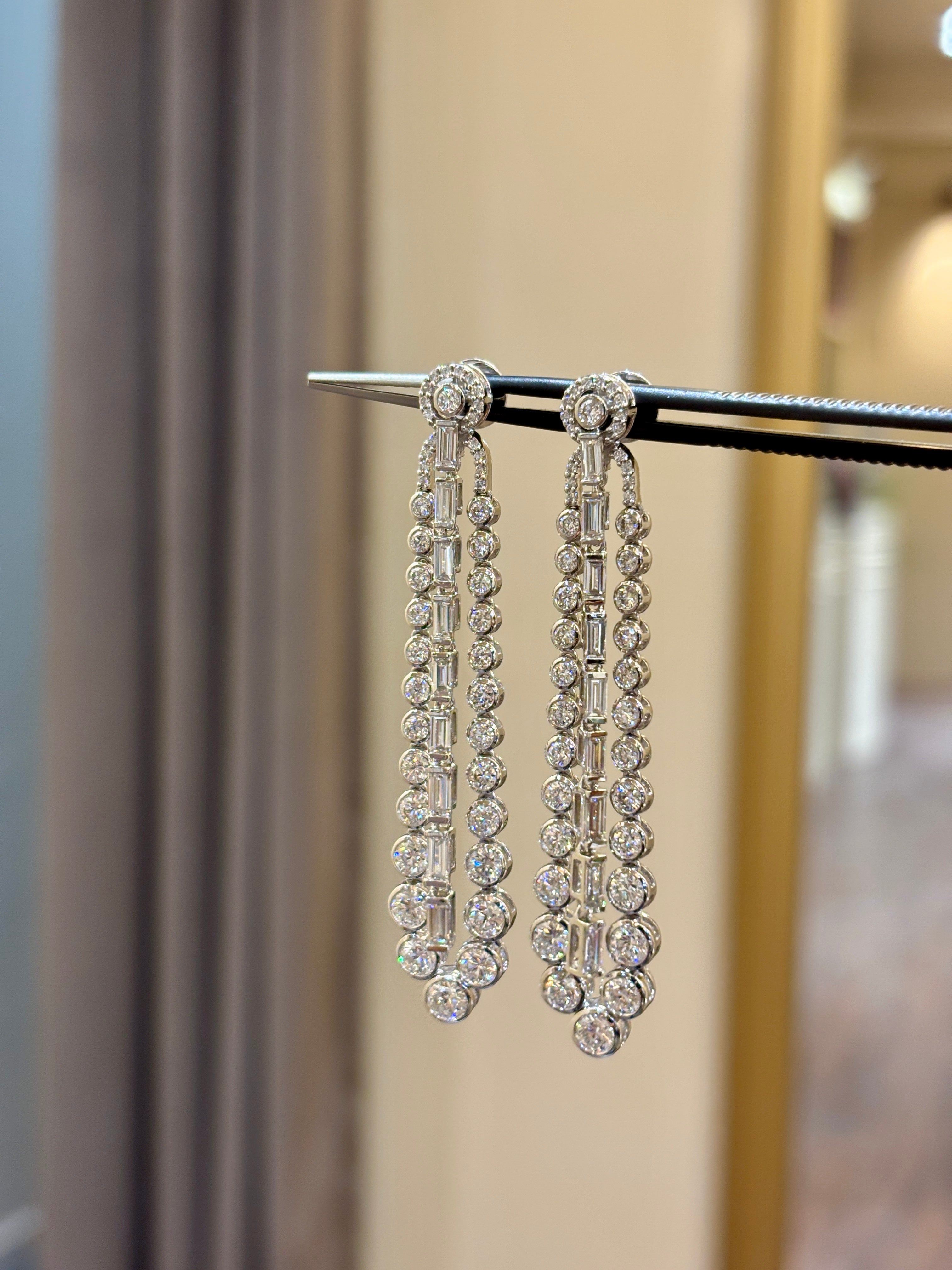 Orlissara Lab Diamond Dangler Earring