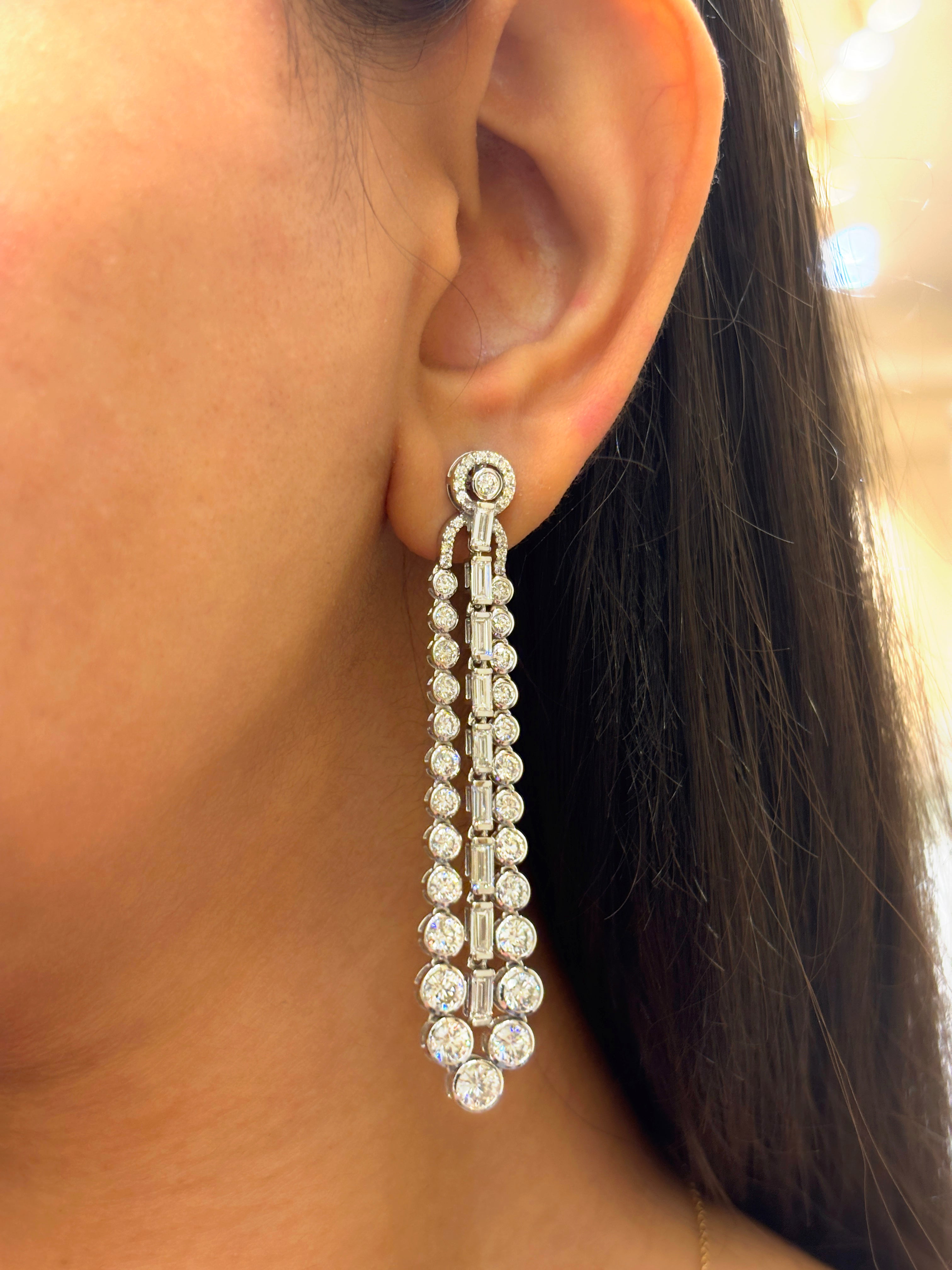 Orlissara Lab Diamond Dangler Earring
