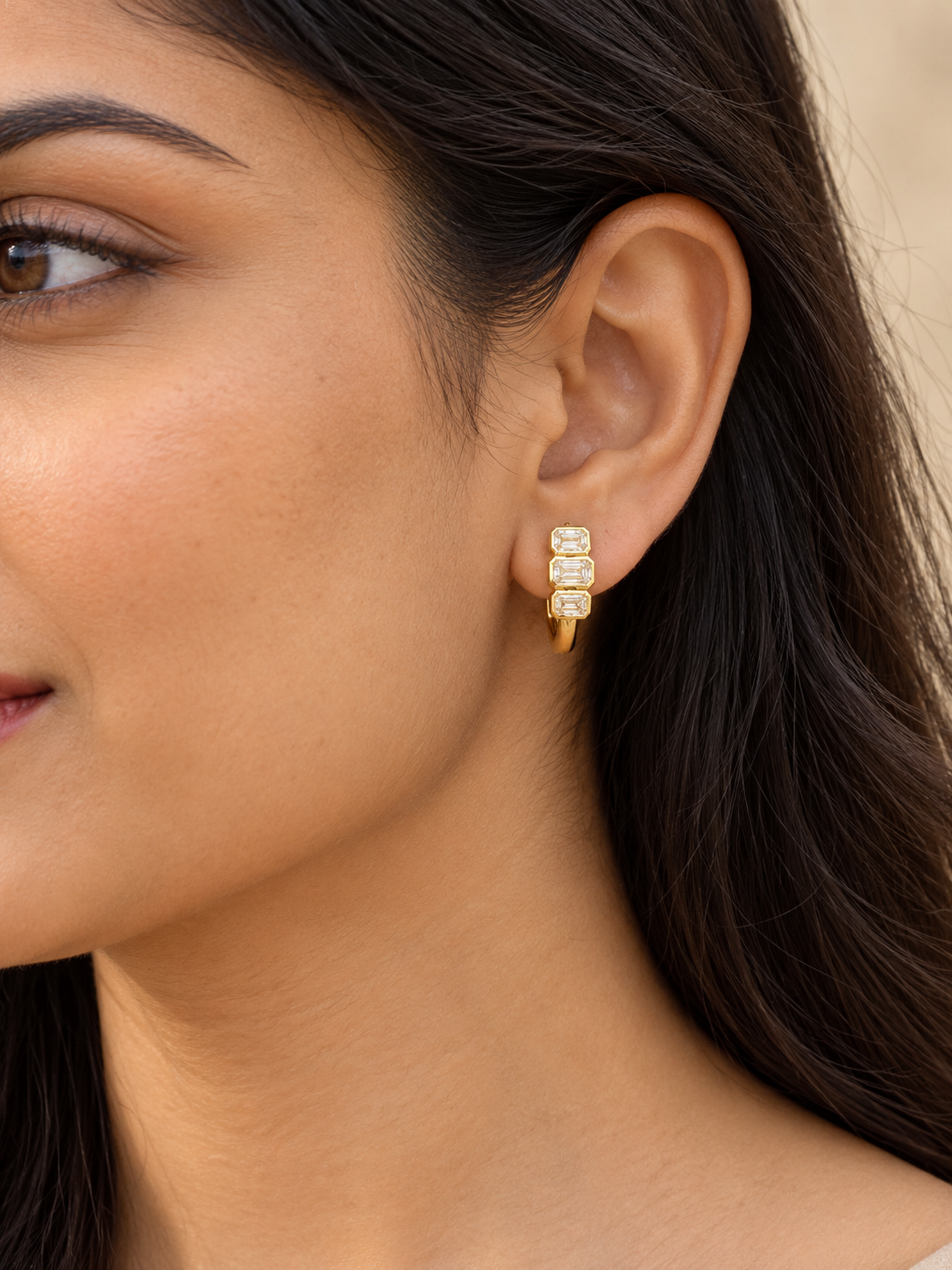 Isabella Emblem Lab Diamond Earrings