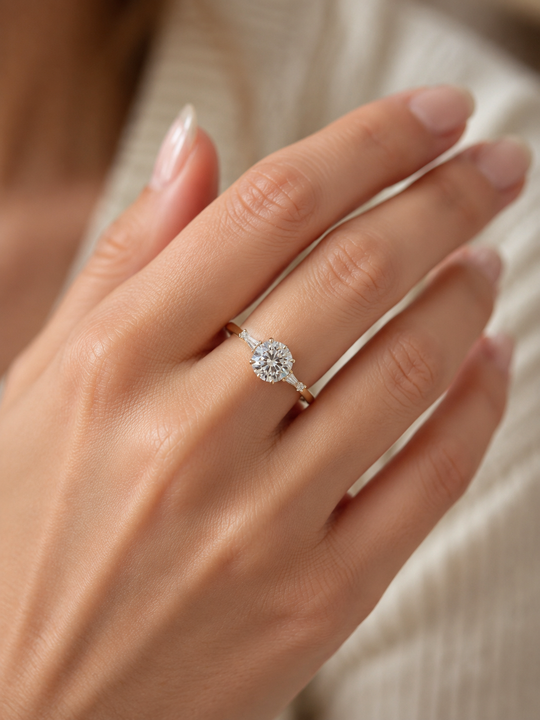 Vivienne Lab Diamond Three Stone Ring