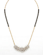 Halcyon Rise Pear Lab Diamond Mangalsutra in 14K Yellow Gold by Fiona Diamonds