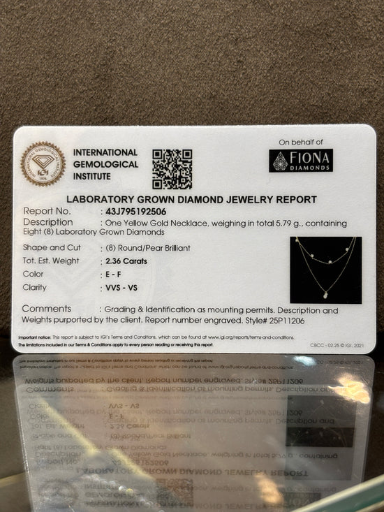 Serene Echo Lab Diamond Pendant