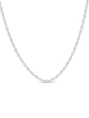 Noir Lumière Marquise Lab Diamond Tennis Necklace in 18K Yellow Gold by Fiona Diamonds