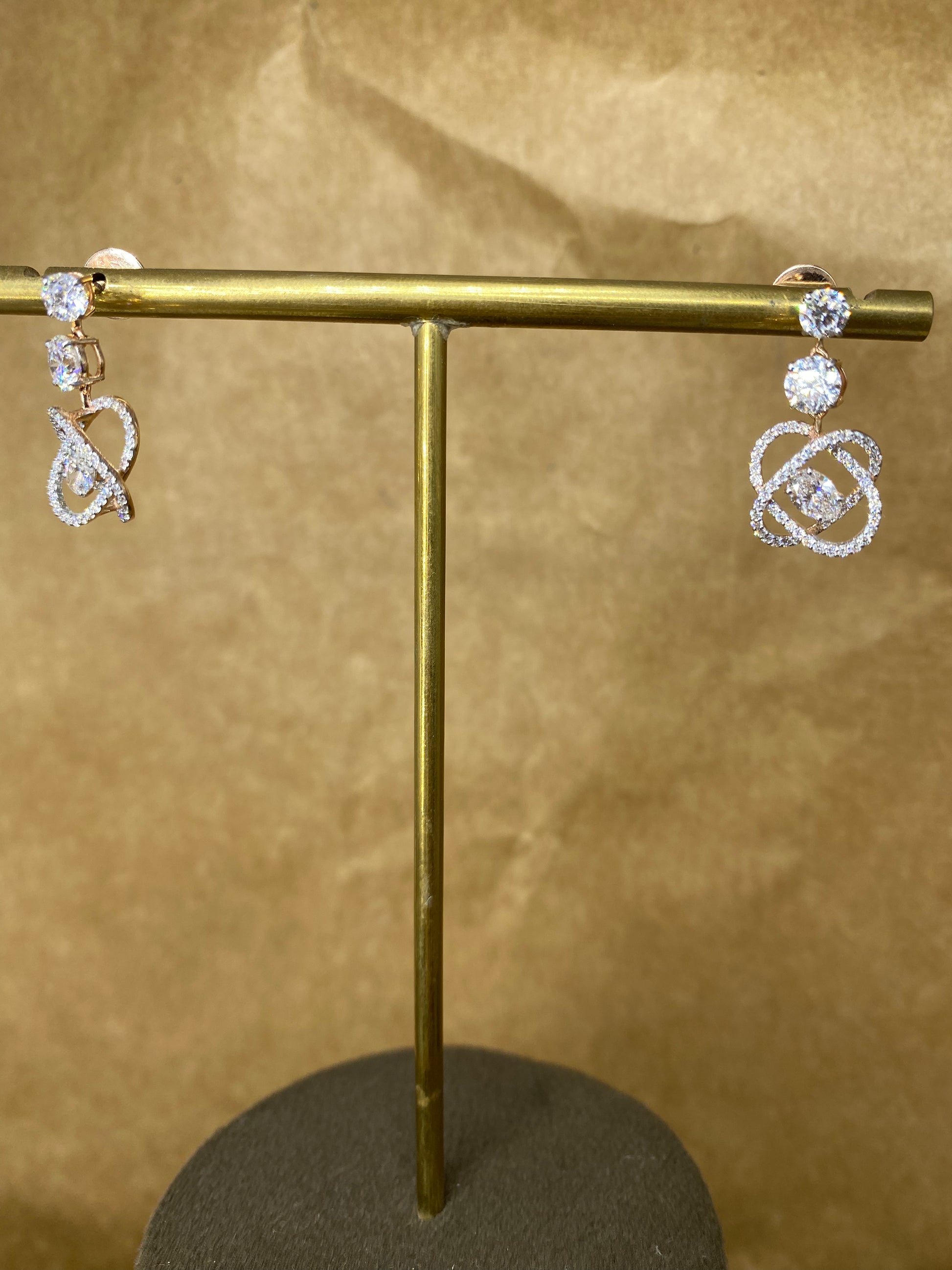Gilded Charm Lab Diamond Earring