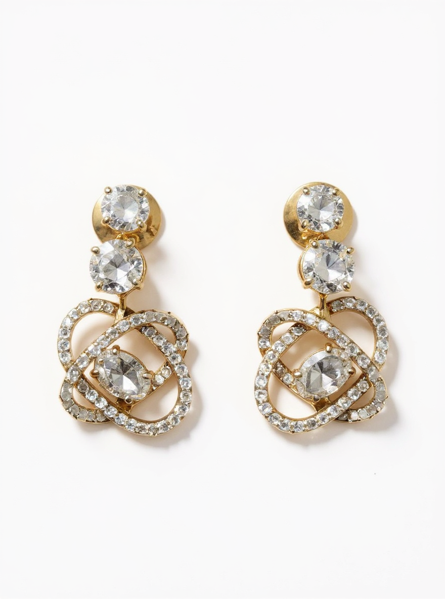 Gilded Charm Lab Diamond Earring