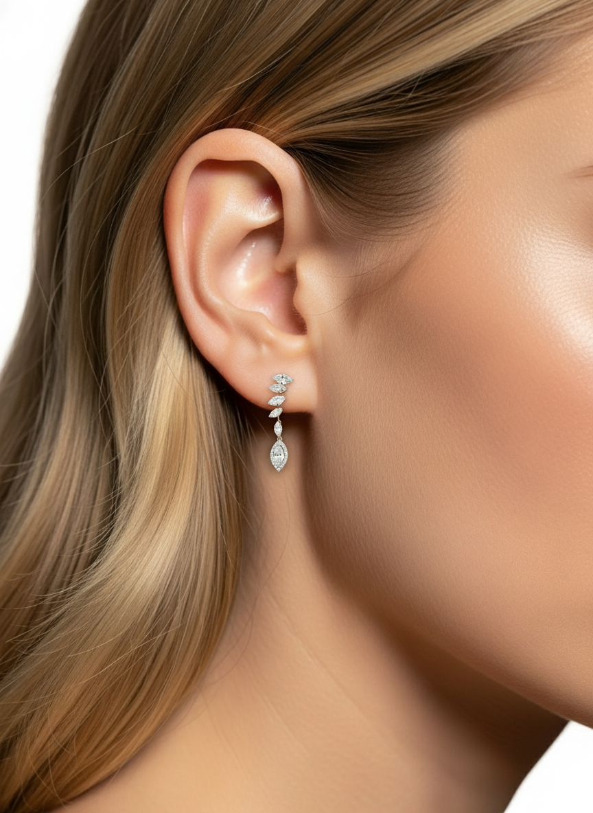 Blush Trace Lab Diamond Earring
