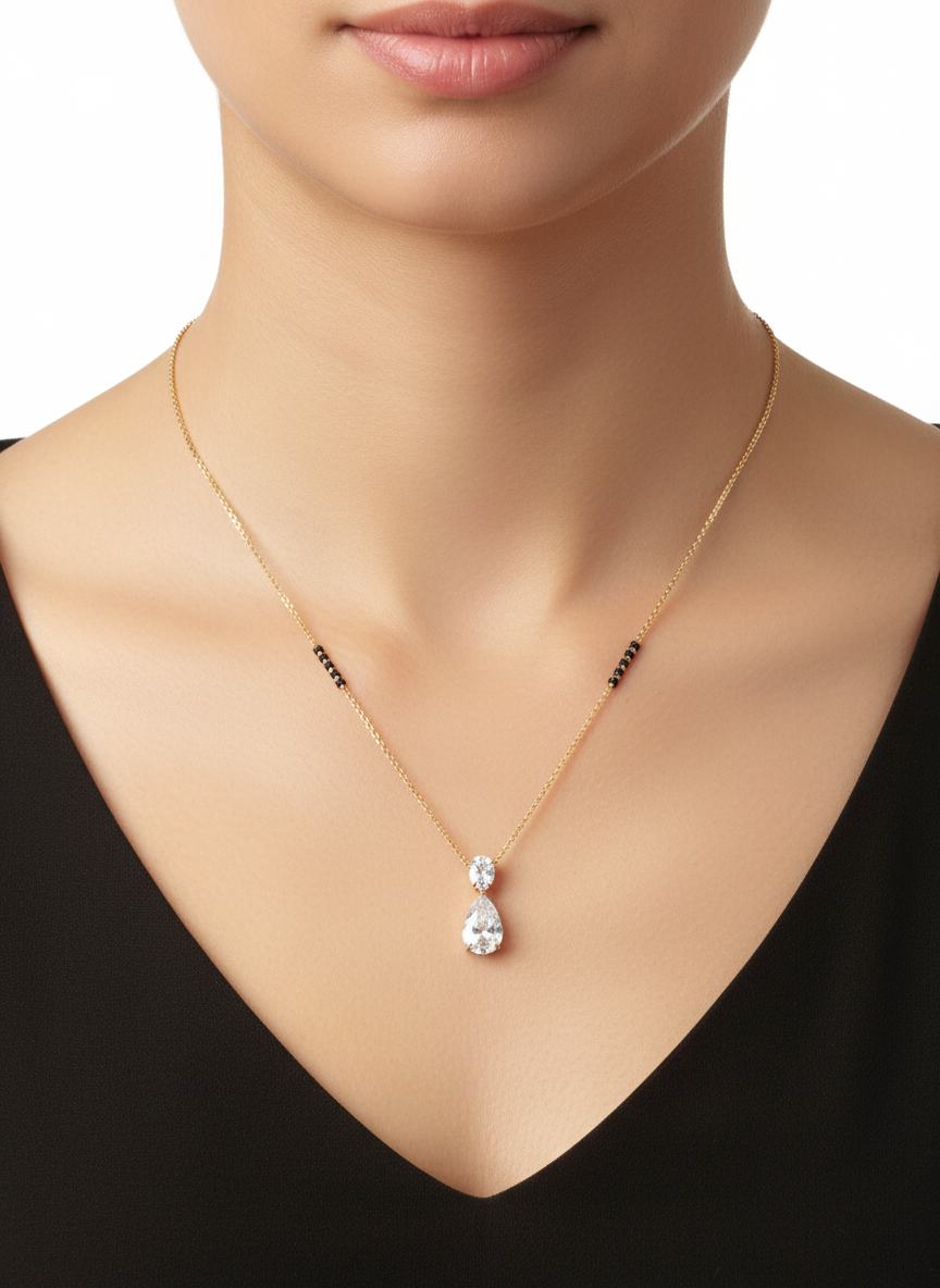 Zirella Aire Lab Diamond Mangalsutra