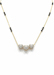 Norvessa Luxa Heart Lab Diamond Mangalsutra in 14K Yellow Gold by Fiona Diamonds