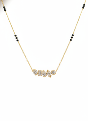 Eternal Radiance Oval Lab Diamond Mangalsutra in 14K Yellow Gold by Fiona Diamonds