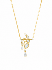Cyrela Lab Diamond Pendant in 18kt Gold Vermeil