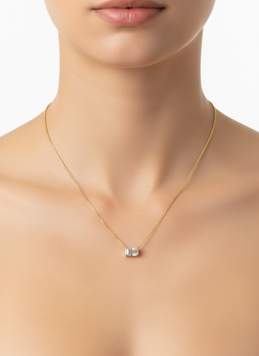 Celestial Drift 1ct Lab Diamond Pendant