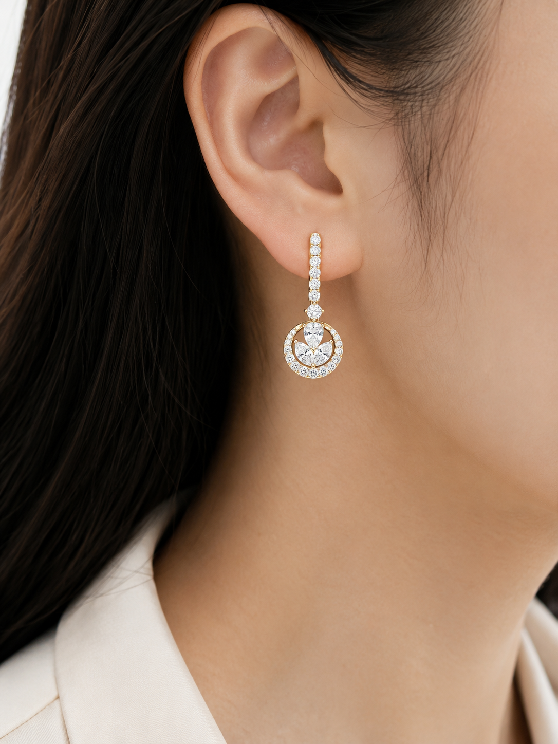 Quillon Sere Lab Diamond Earring