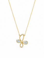 Solvane Lab Diamond Pendant in 18kt Gold Vermeil