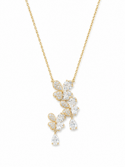 Tervane Lab Diamond Pendant in 18kt Gold Vermeil