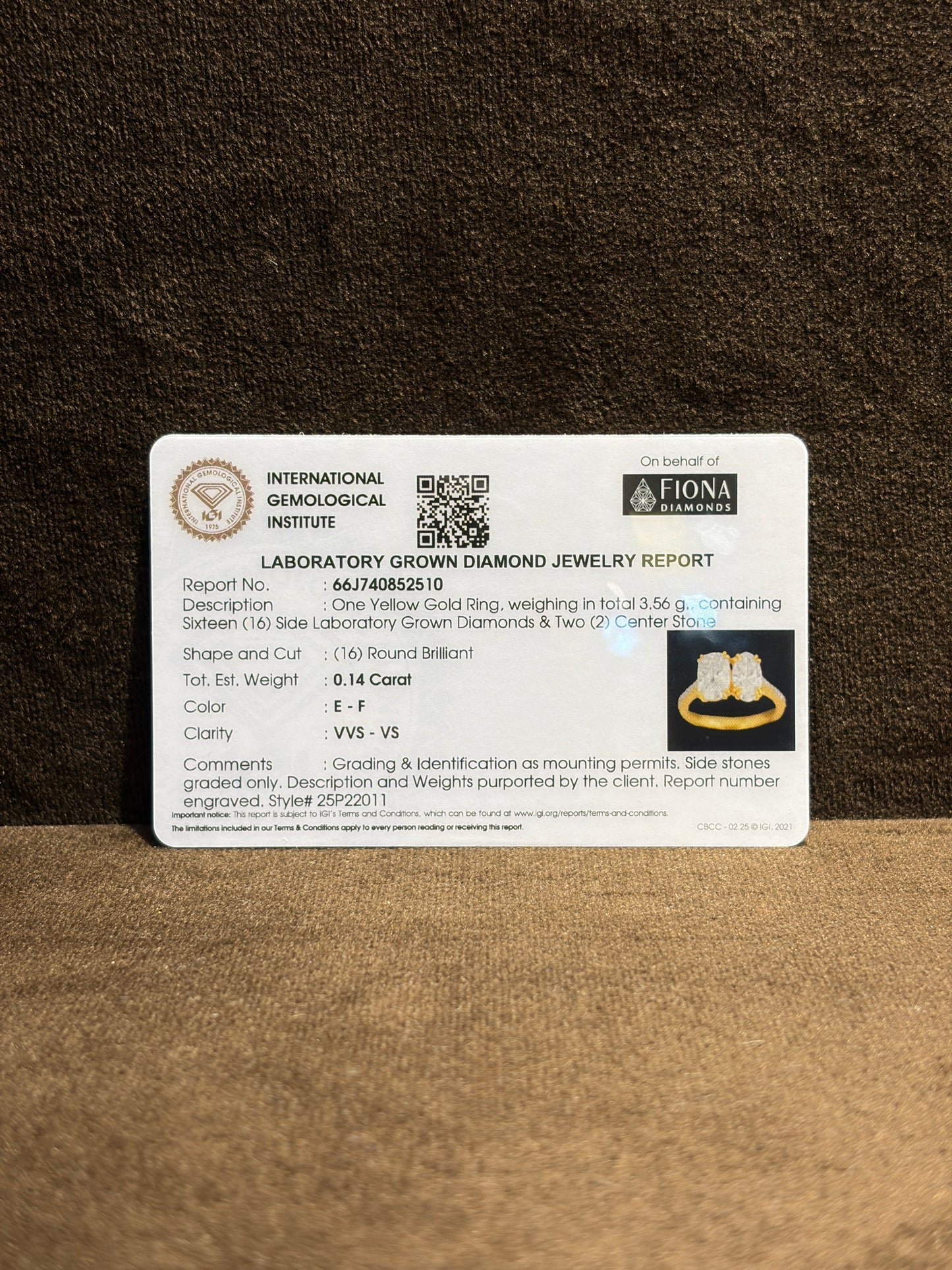 True Ember Lab Diamond Ring