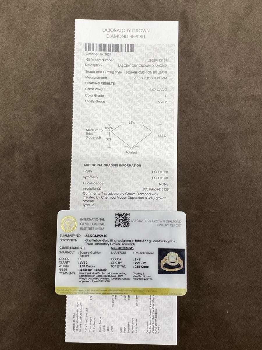 Haolin Lab Diamond Ring – Soft Spark