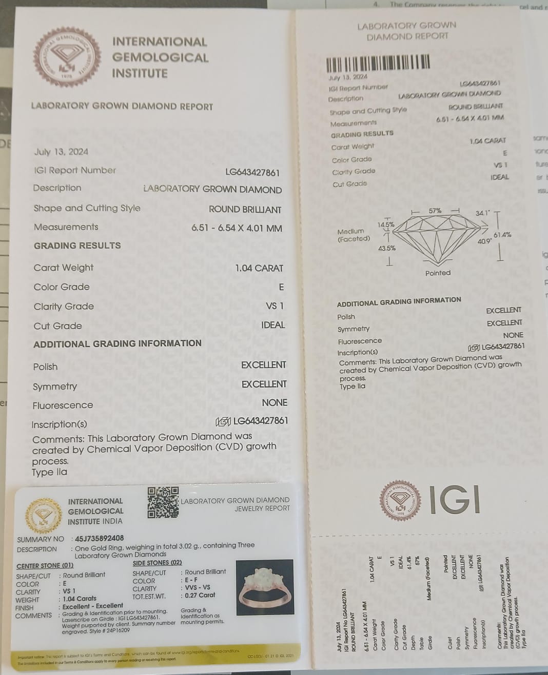 Xiaoqing Lab Diamond Ring – Fiery & Feminine