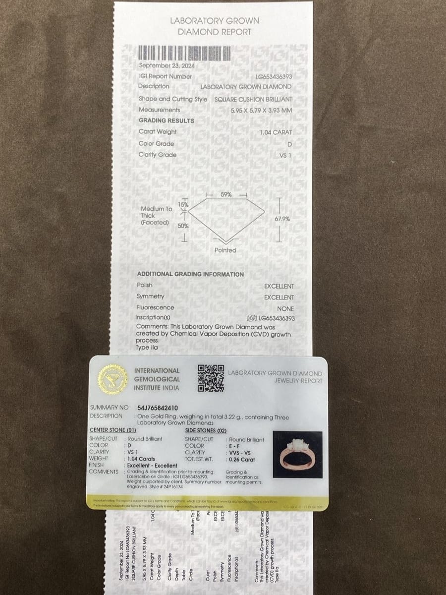 Zhaolan Lab Diamond Ring – Petal Glint