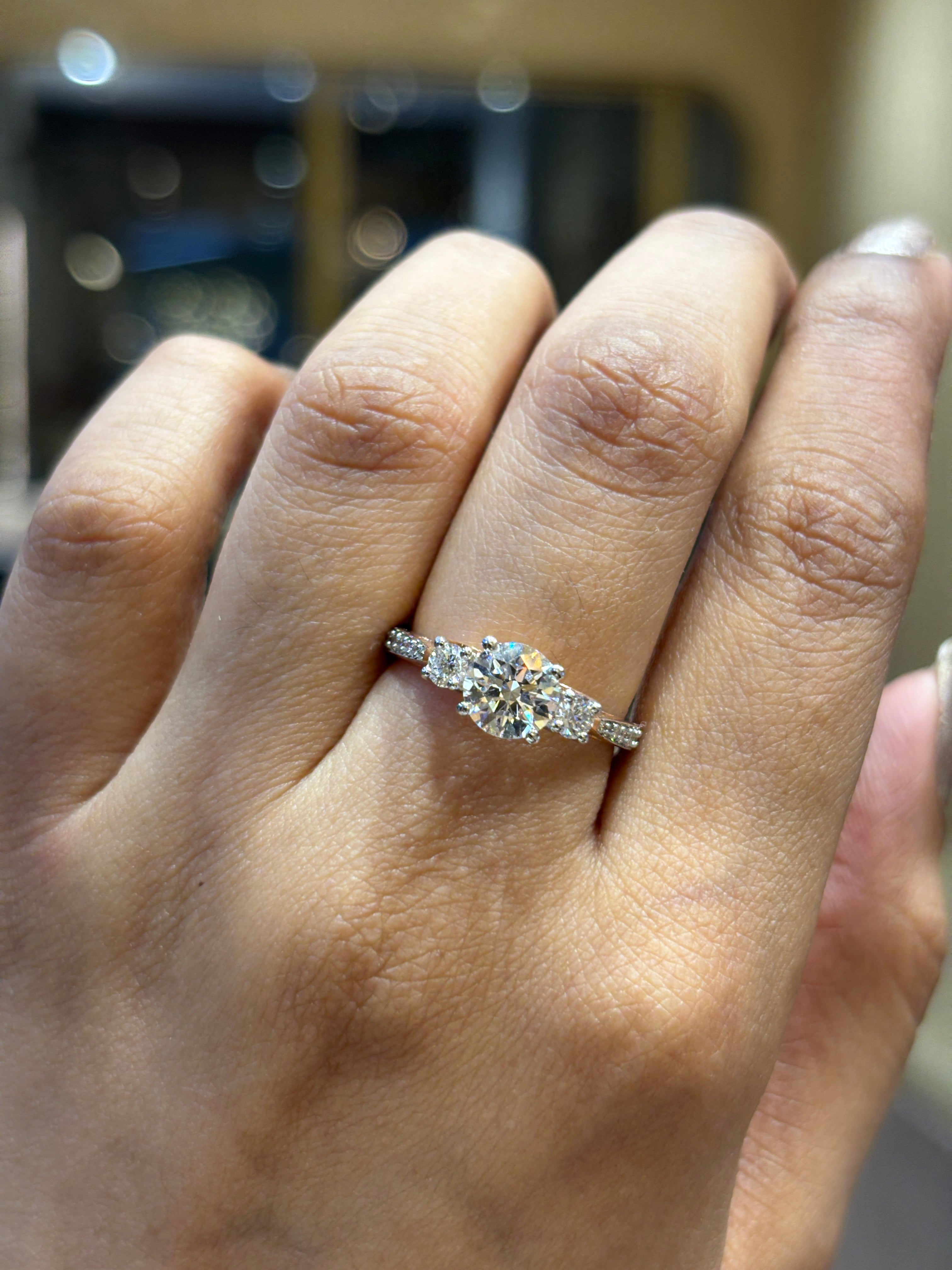 Raahi Lab Diamond Ring