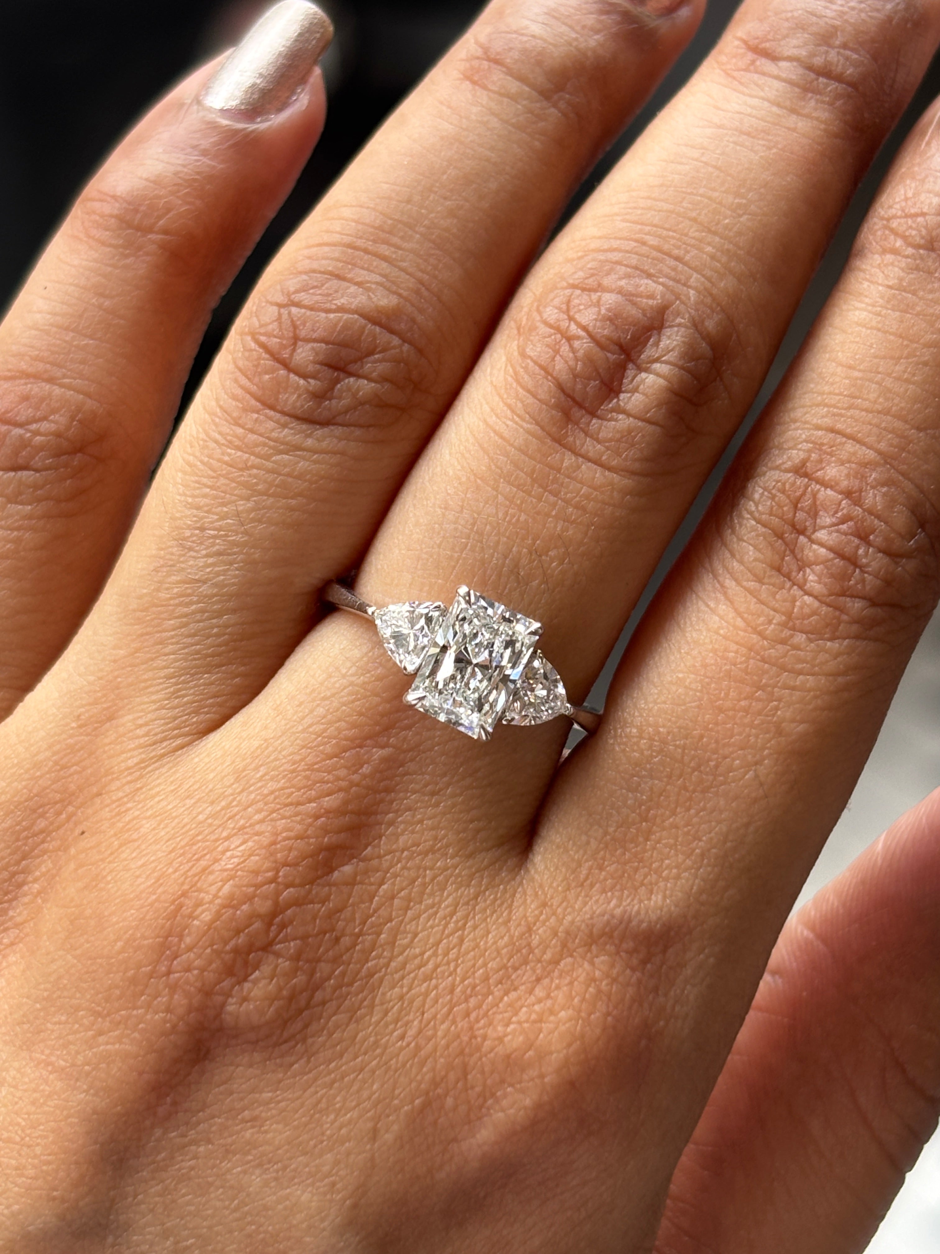 Caliste Radiance Lab Diamond Ring – Grace in Motion
