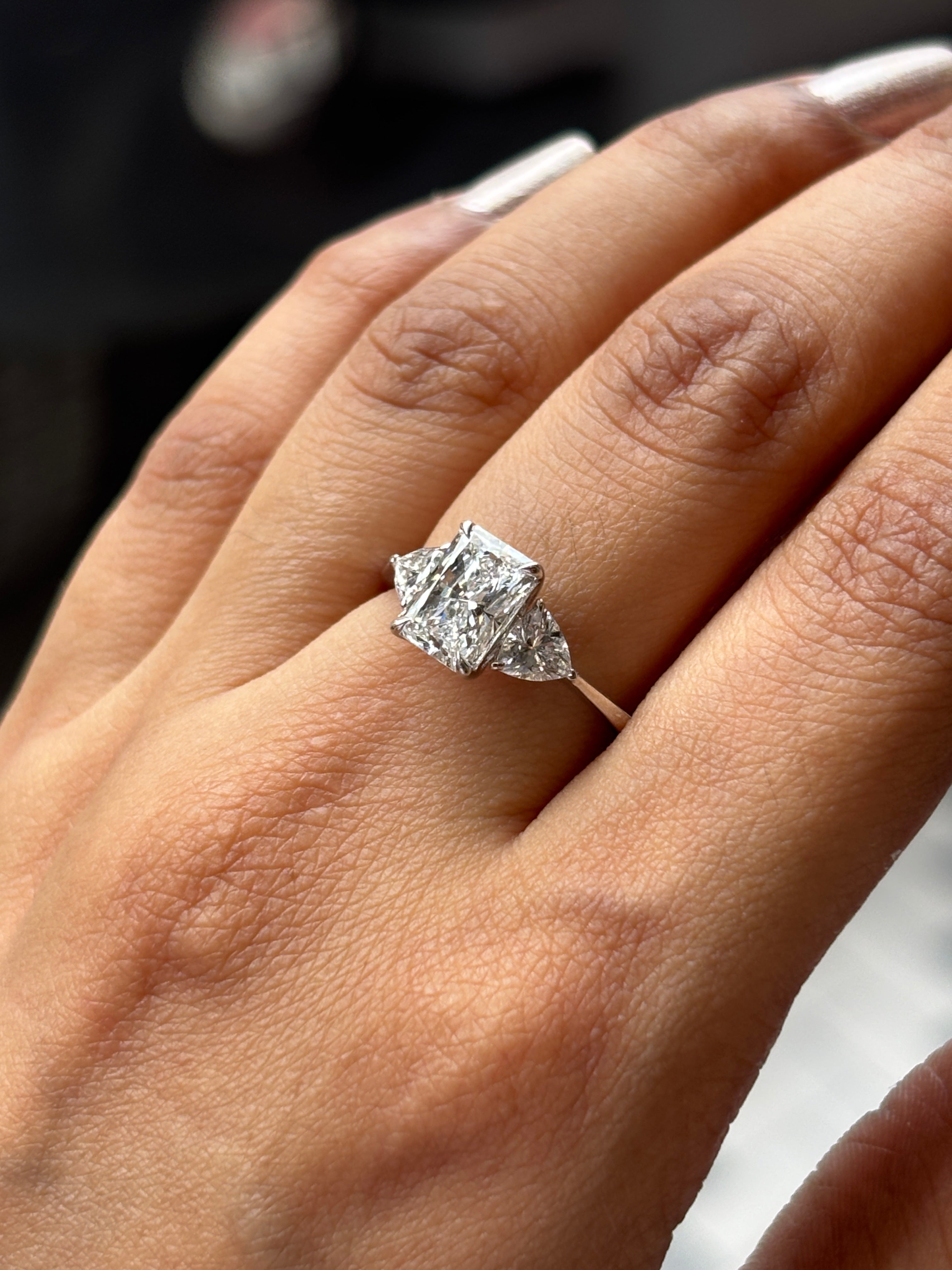 Caliste Radiance Lab Diamond Ring – Grace in Motion