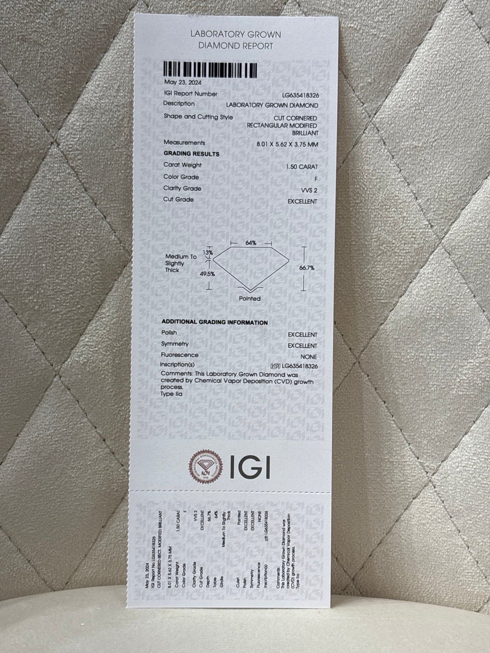 Caliste Radiance Lab Diamond Ring – Grace in Motion