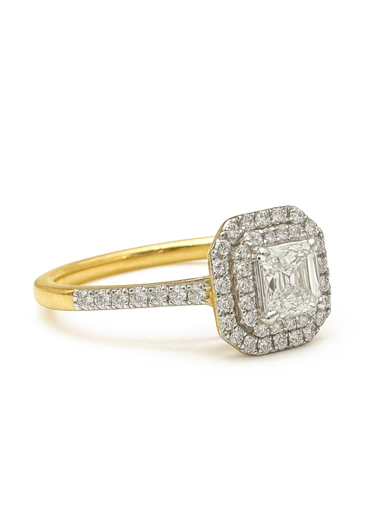 Koryessa Lab Diamond Ring - Radiant Sophistication