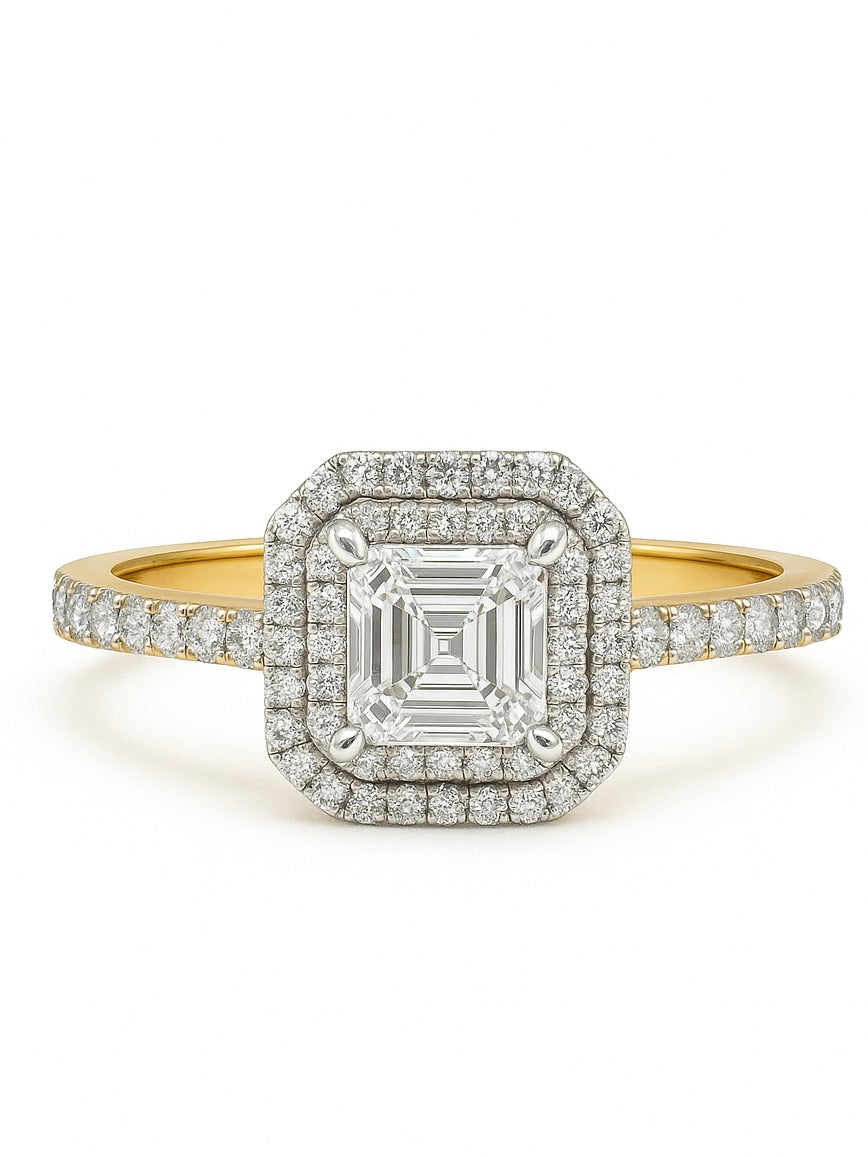 Koryessa Lab Diamond Ring - Radiant Sophistication