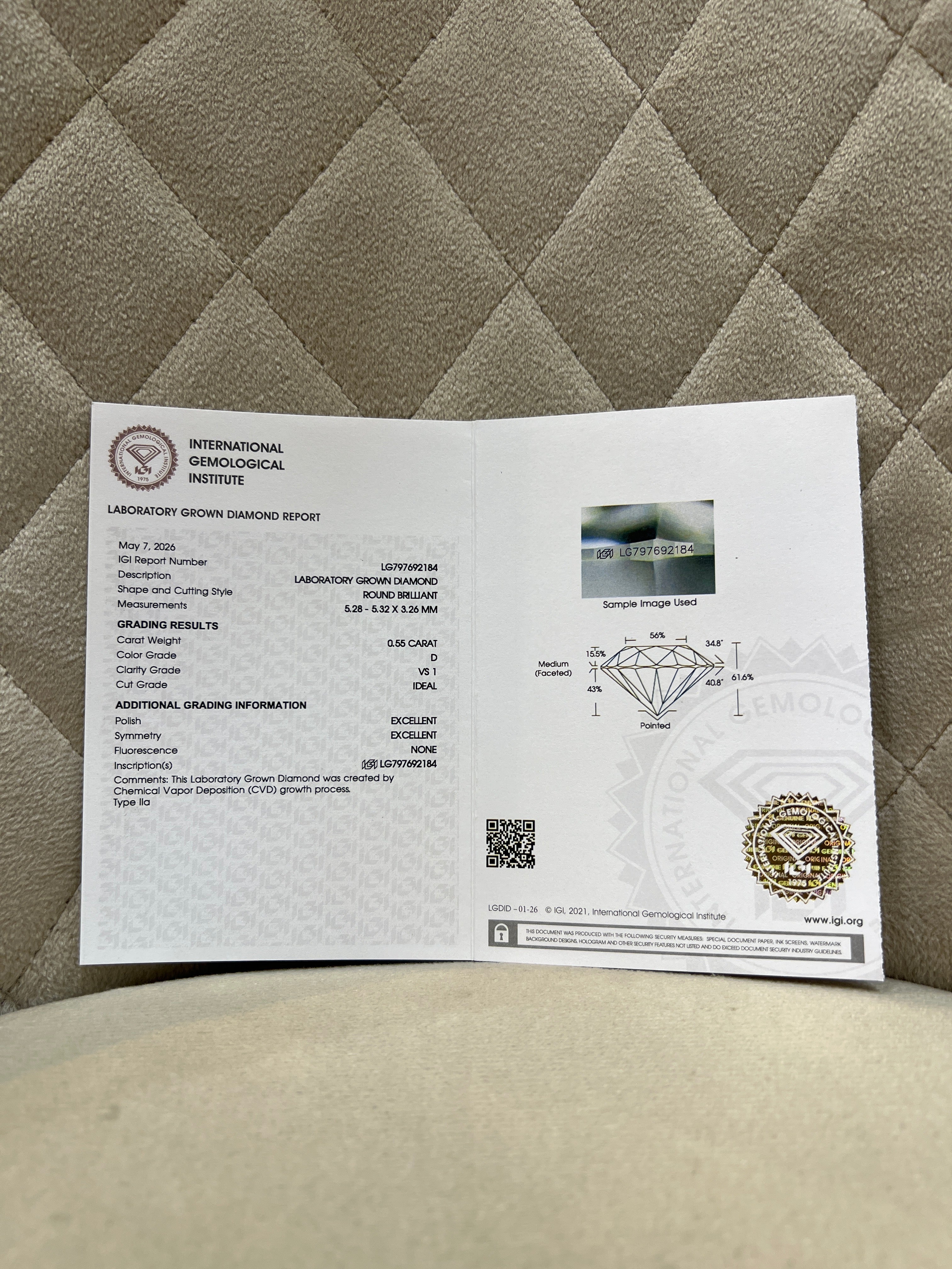 Nimira Lab Diamond Ring