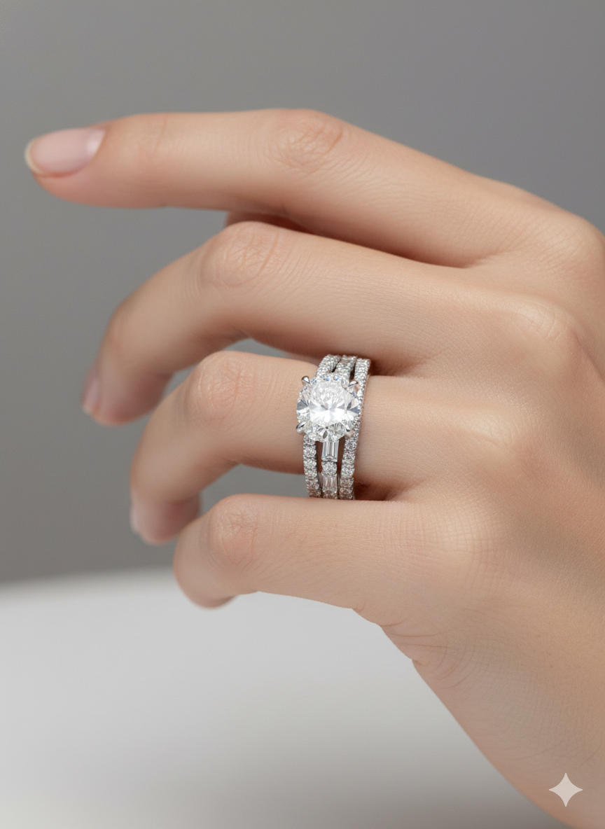 Lyxen Band Lab Diamond Ring