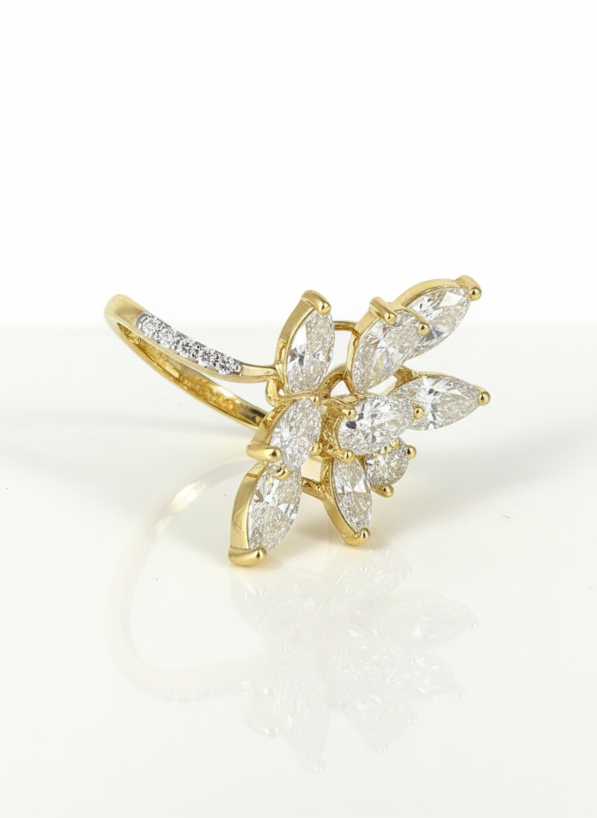 Ivory Crest Lab Diamond Ring