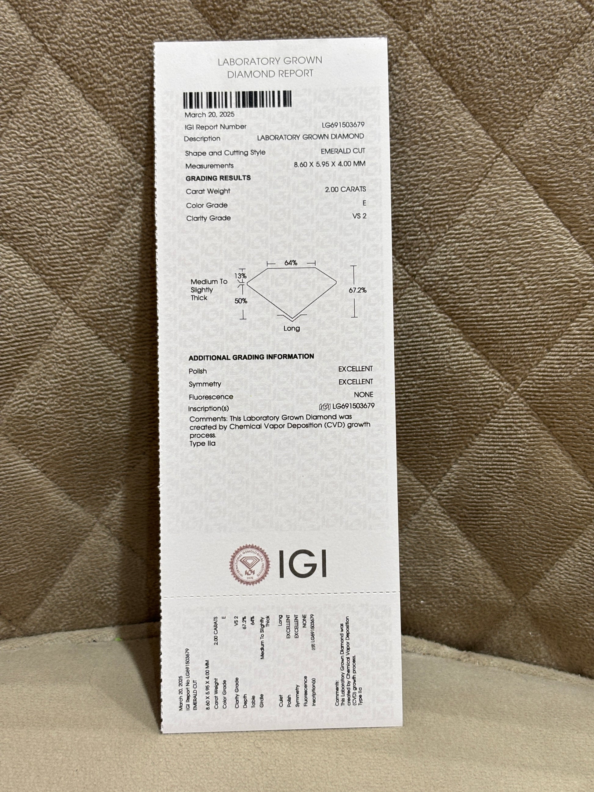 Elvoria Vibe Lab Diamond Ring