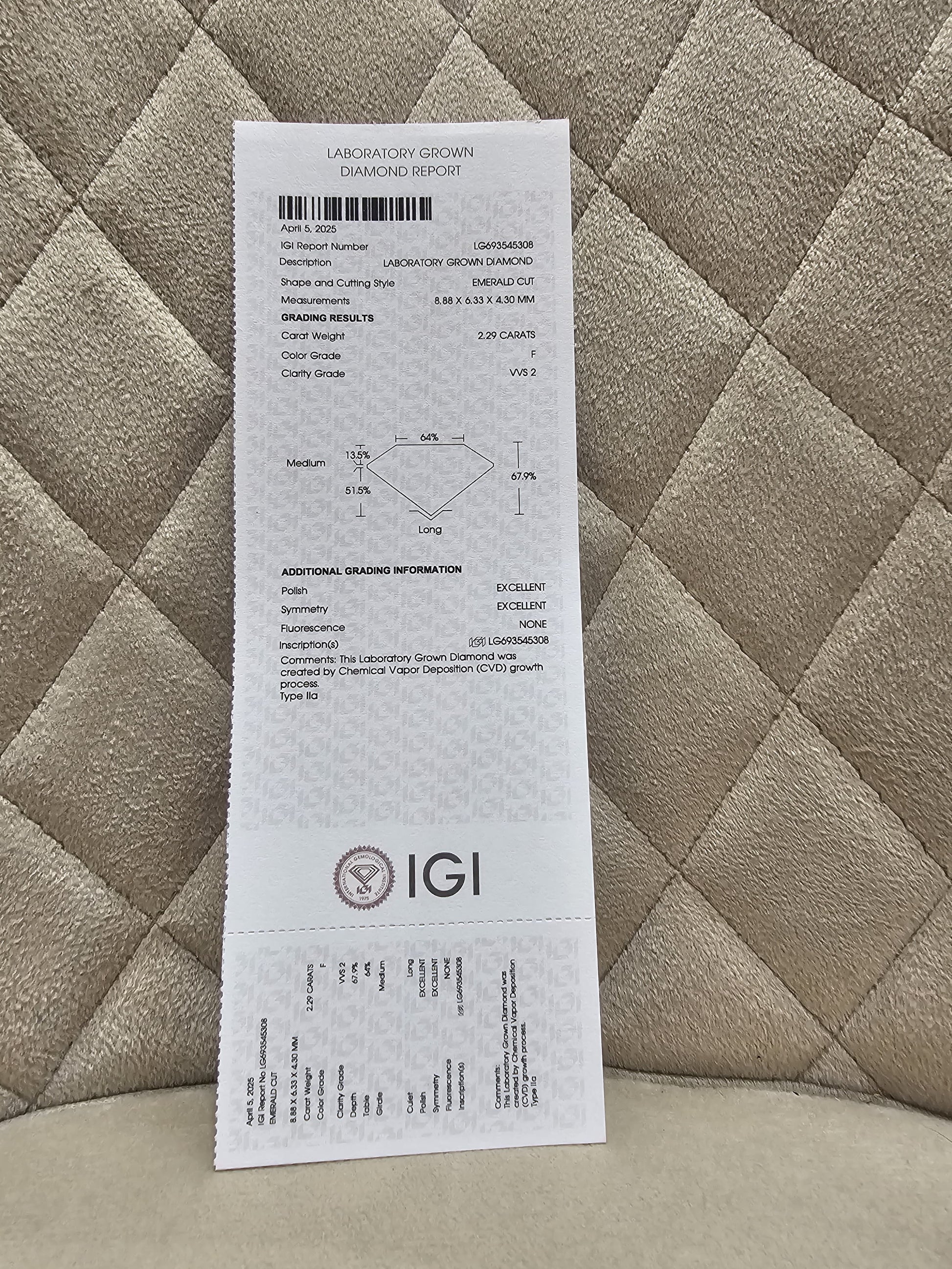 Norvella Aire Lab Diamond Ring