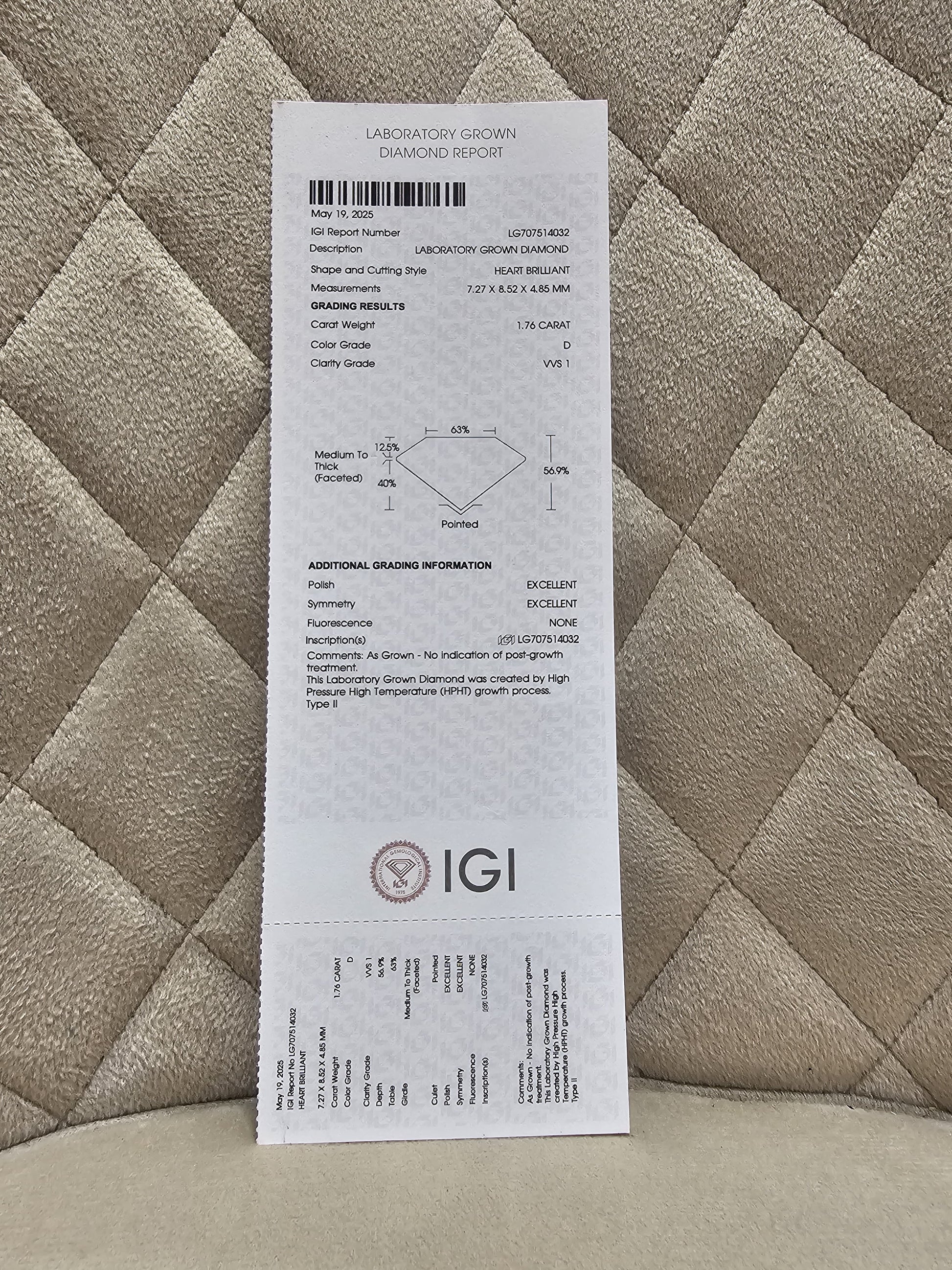 Norvella Aire Lab Diamond Ring