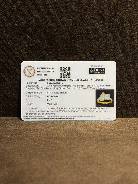 Dusk Horizon Lab Diamond Ring